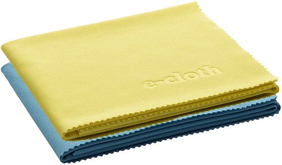 E-Cloth Glass & Polishing Cloth, Microfibre, Assorted Colours, 2 Pack - Image 3