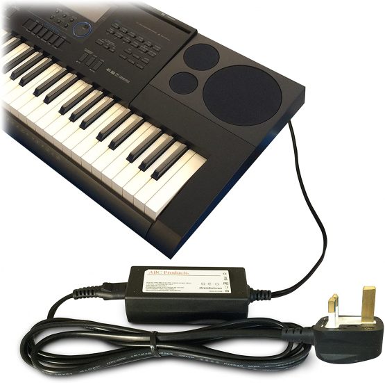 ABC Products® Replacement Casio 12V / 12 Volt Ac Mains Adapter Adaptor Power Supply Cord (Replace Parts AD-A12150LW, AD-A12150, Privia Pro) for Select Casio Keyboards/Digital Piano/Synthesizers