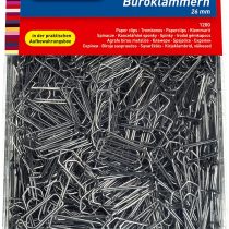 Herlitz 26mm Zinc Plated Paper Clip (1200 Pieces)