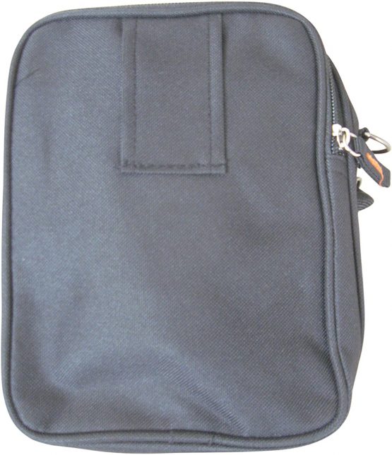 Unisex Small Kahki Olive Polyester Travel Organiser Gadget Pouch Bag - Belt loop and Shoulder Strap - Image 3