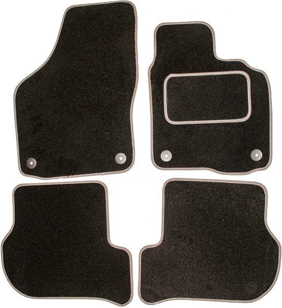 Sakura SS4605GY Carpet Floor Mat, Grey Trim