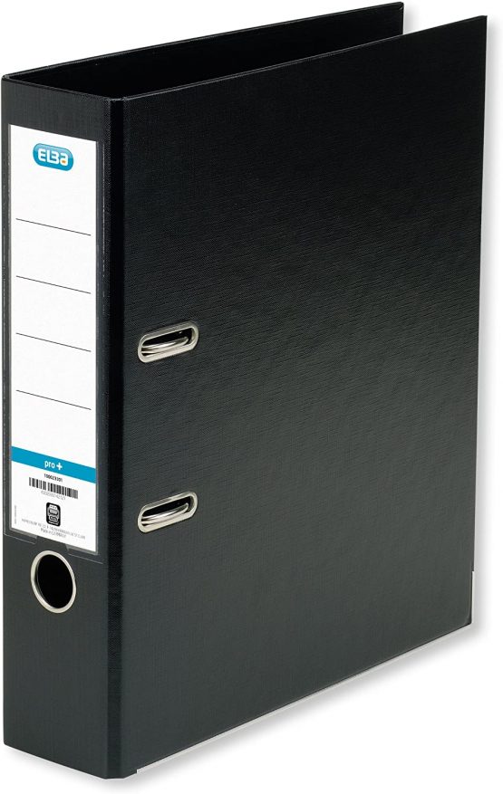 Elba Smart Pro + 10468BL Folder A4 5 cm Spine Interchangeable Spine Label 10 Items Blue Folder Smart Pro+ Black