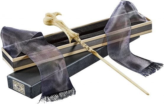 The Noble Collection Lord Voldemort Wand in Ollivanders Box - 14.5 inch Lord Voldemort Wand With Original Ollivanders Wand Box - Harry Potter Film Set Movie Props Wands