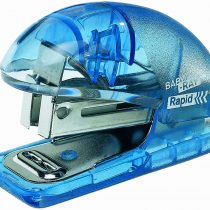 Rapid Mini Stapler, 10 Sheet Capacity, Ergonomic Plastic Body, Includes Staples, Fashion Baby Ray, 10184032 - Transparent Sky Blue