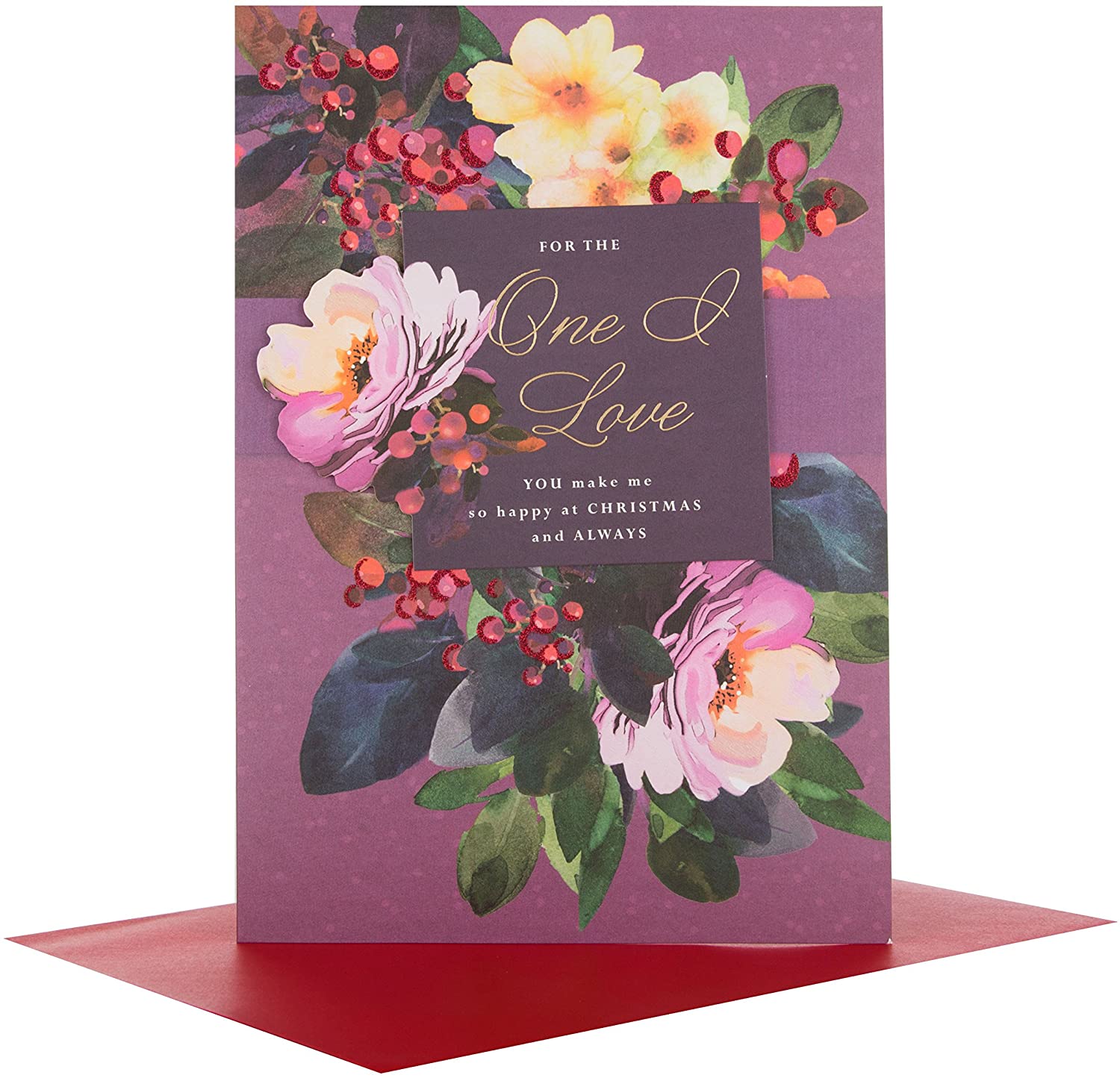 Hallmark Medium One I Love "So Happy" Christmas Card - Image 3