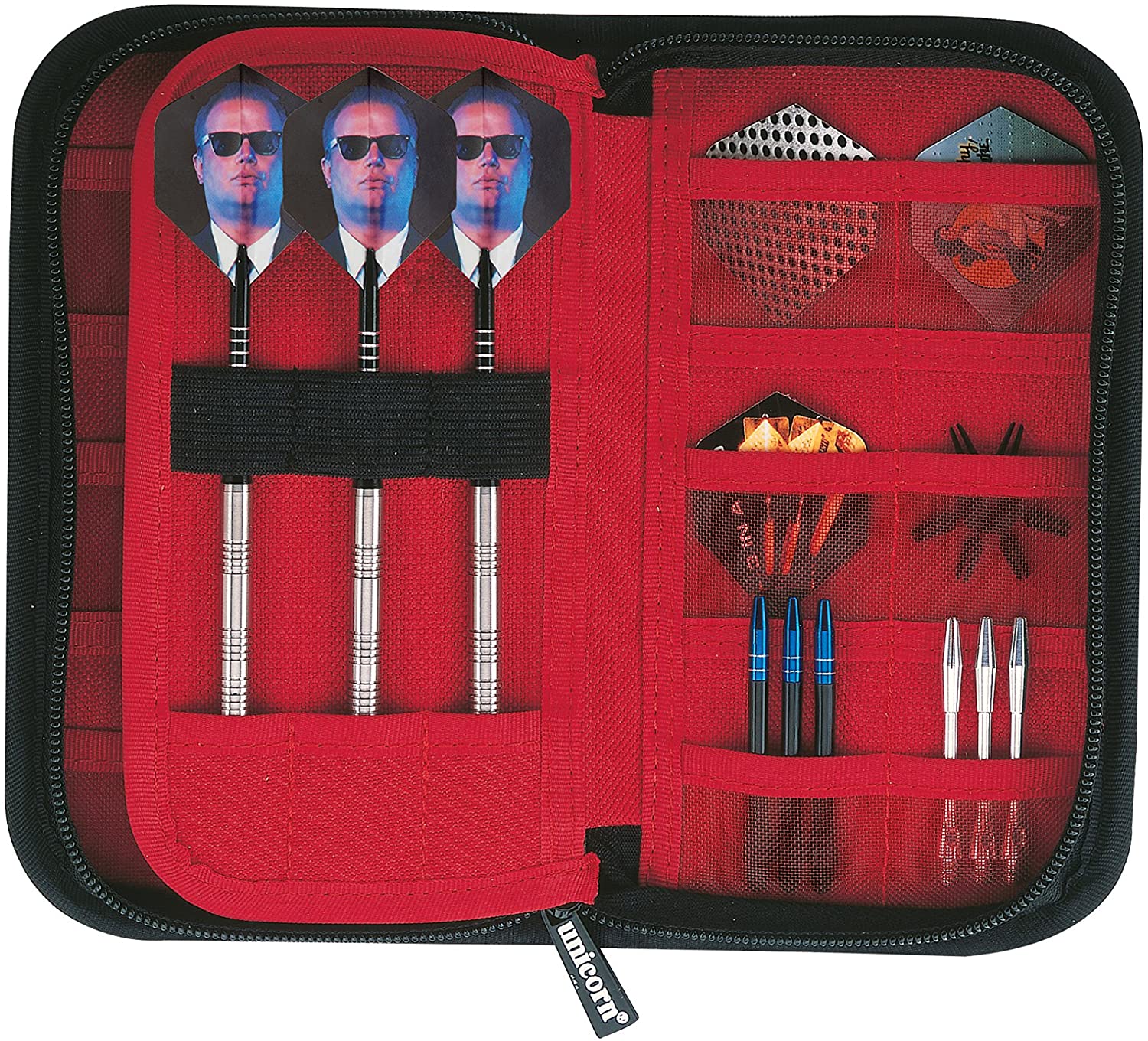 Unicorn Darts Wallet Case, Black / Red, Gary Anderson Maxi Wallet