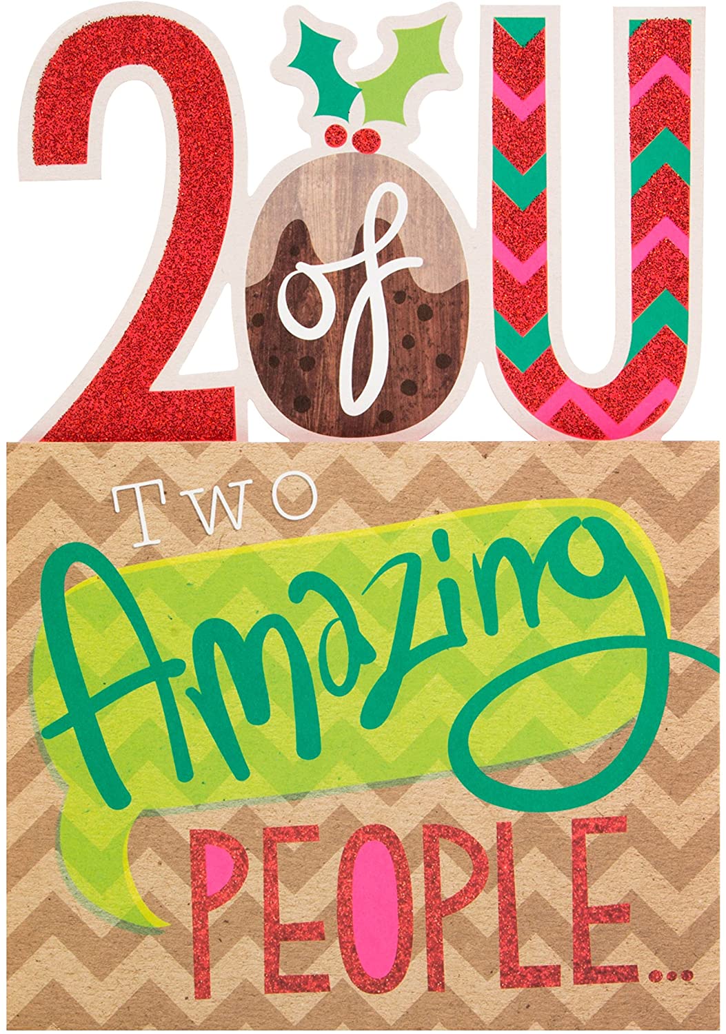 Hallmark Christmas Card to Both 'Two Amazing People' - Medium - Image 2