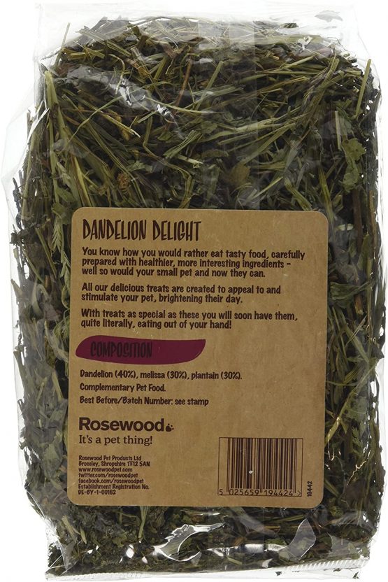 Rosewood Boredom Breaker Natural Treat Dandelion Delight, 100g - Image 2