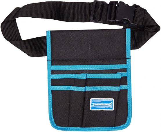 Silverline 245046 Tool Pouch Belt 5 Pocket - 220 x 260 mm