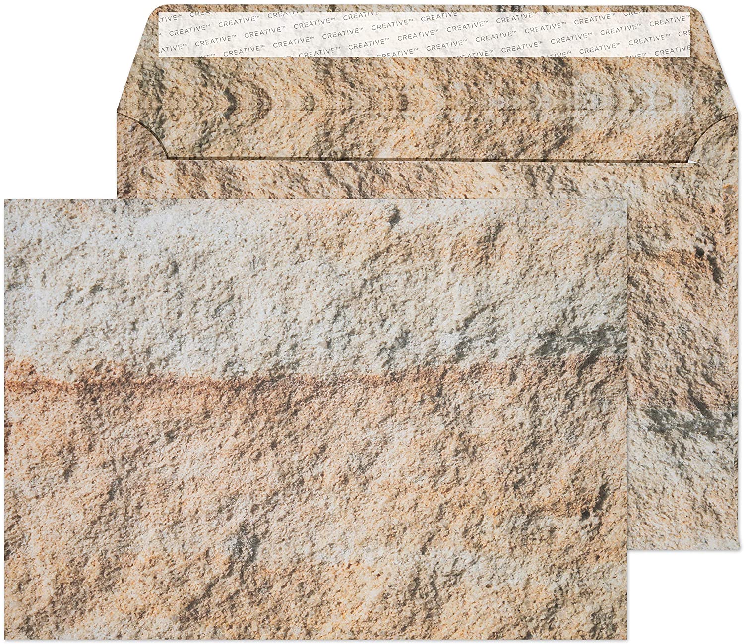Blake Envelopes Creative Senses 44NT354 Briefumschläge Haftklebung Mit Naturoptik Jurakalkstein C5 162 x 229 mm 135g/m²