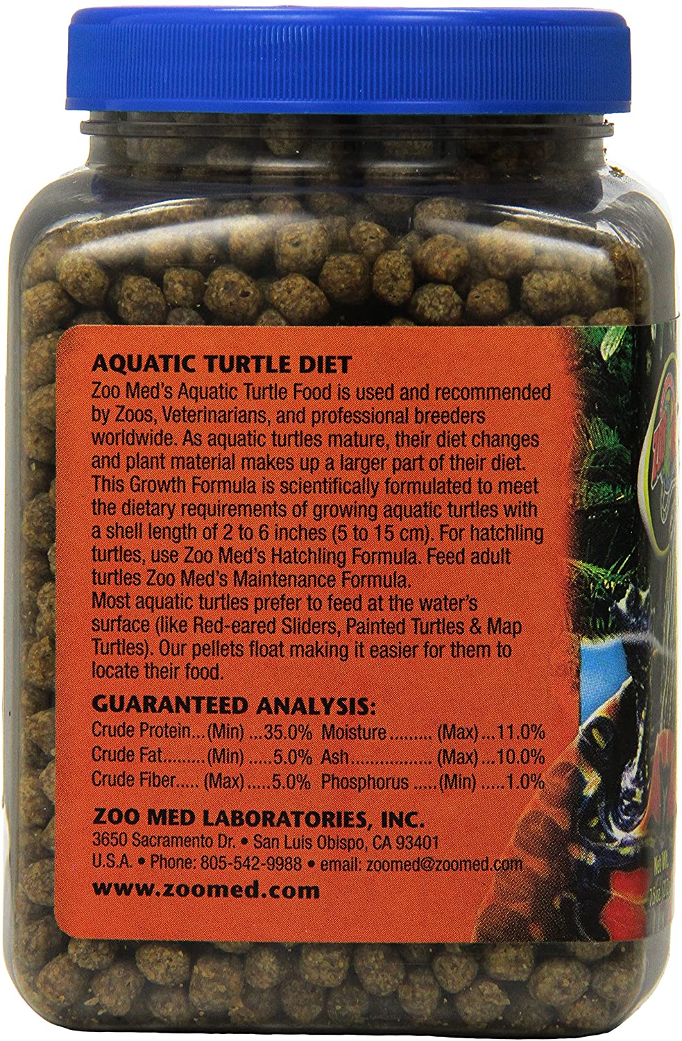 Zoo Med Aquatic turtle food, growth formula, 212 gm, Black, 212 g (Pack of 1) - Image 2