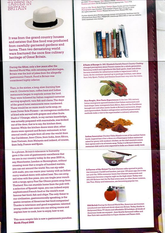2005 Changing Tastes in Britain Presentation Pack Stamps No:374 - Image 3