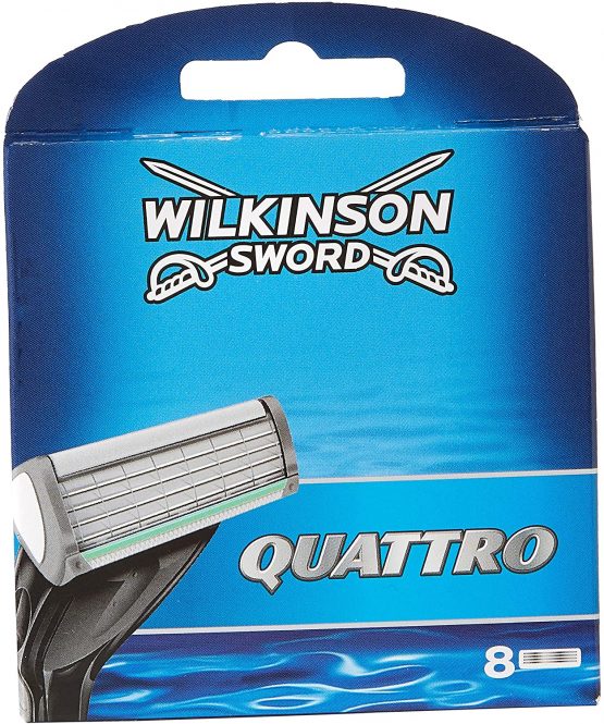 Wilkinson Sword Systems Quattro Men's Razor Blade Refills x 8
