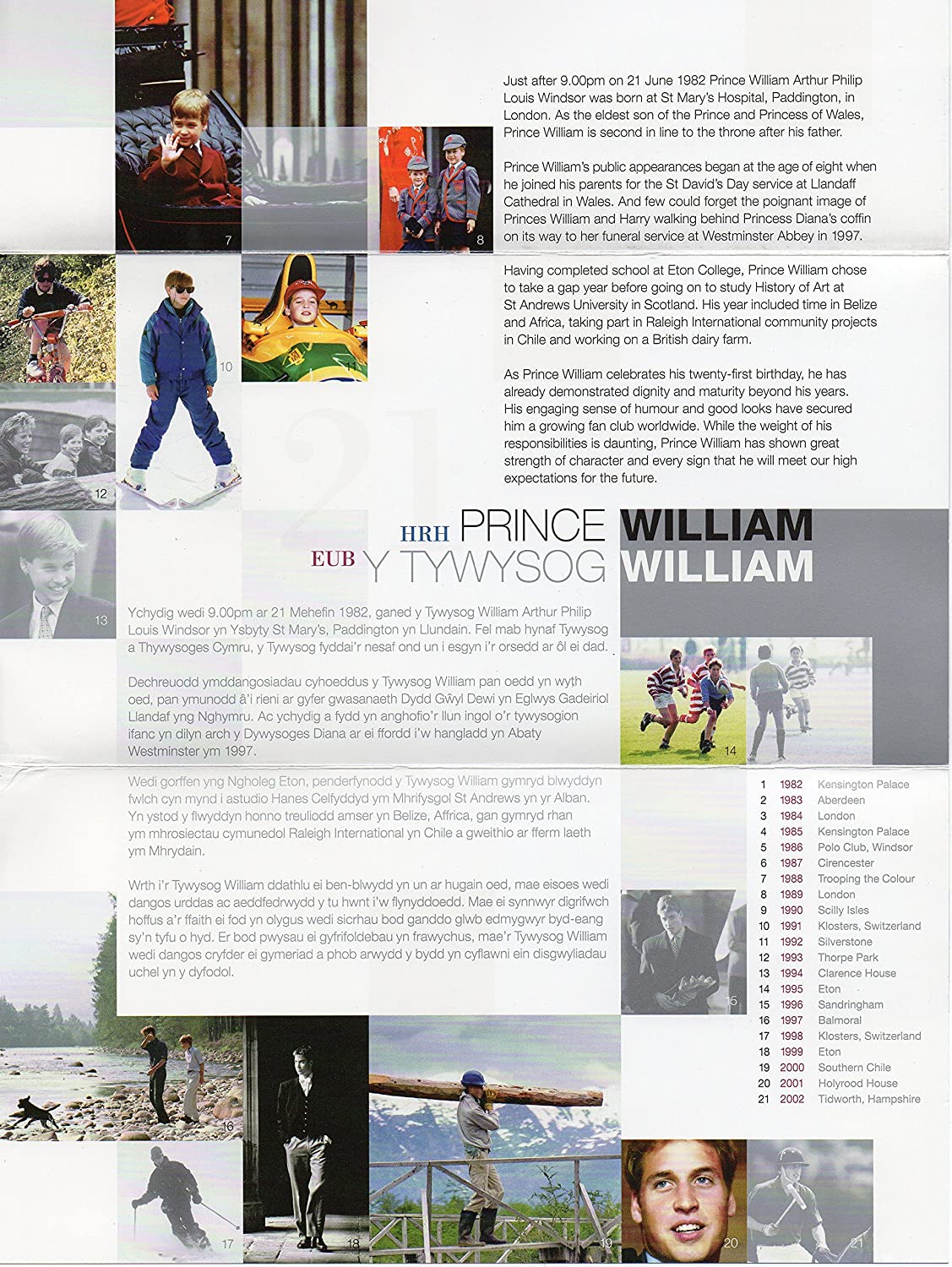 Prince William's 21st Birthday Stamps - Presentation Pack, Small - Image 2