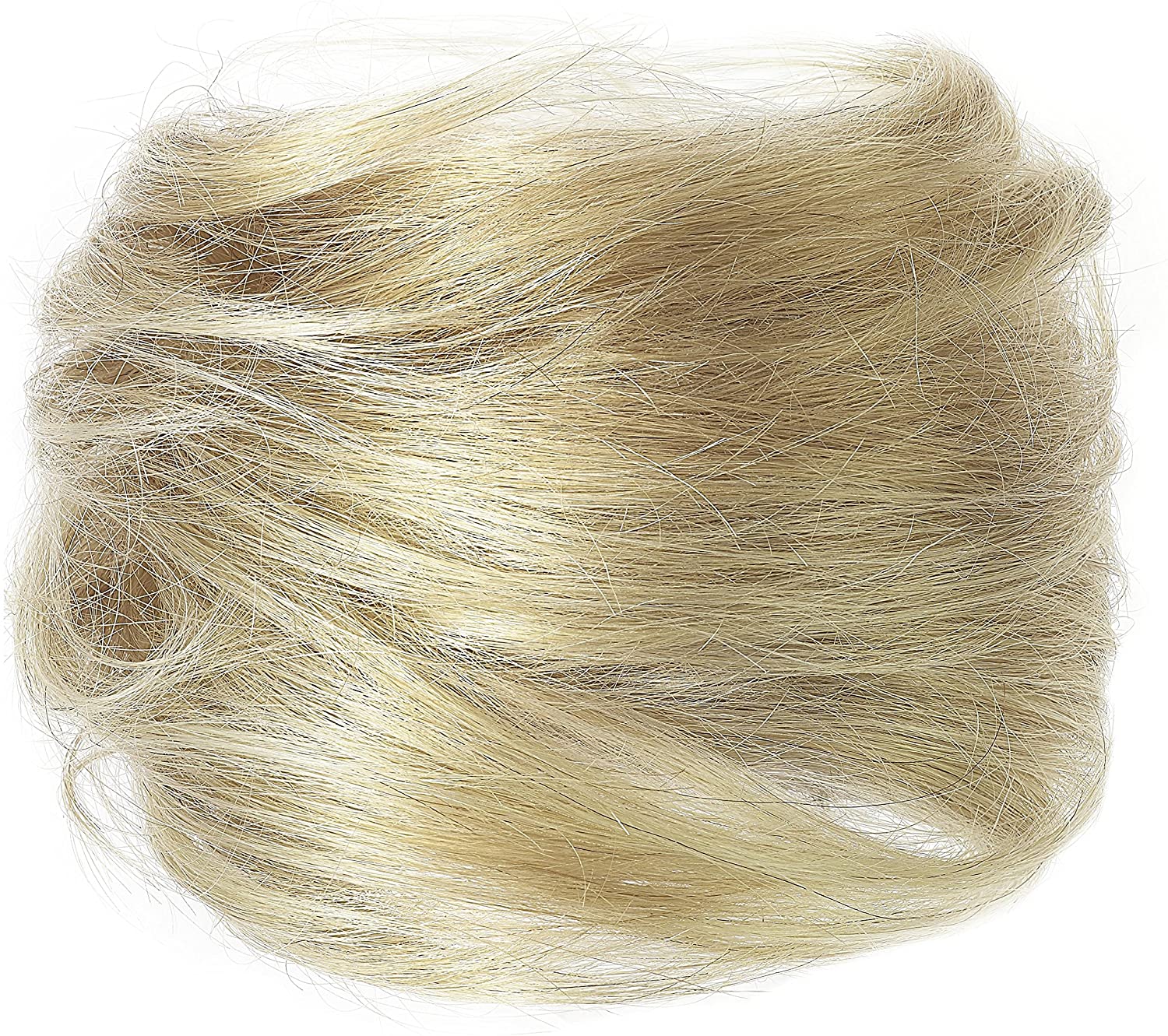 American Dream Small Size Human Hair Bun, Ash Blonde Number 18, Gold