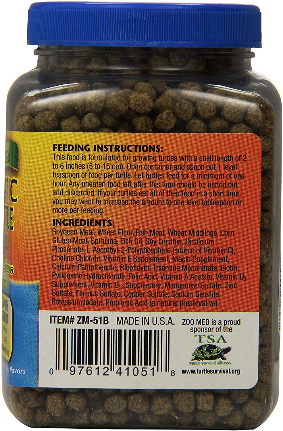 Zoo Med Aquatic turtle food, growth formula, 212 gm, Black, 212 g (Pack of 1) - Image 3