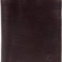 Mens Italian Leather Stylish RFID Protected Tri-Fold Wallet by Visconti Gift Box