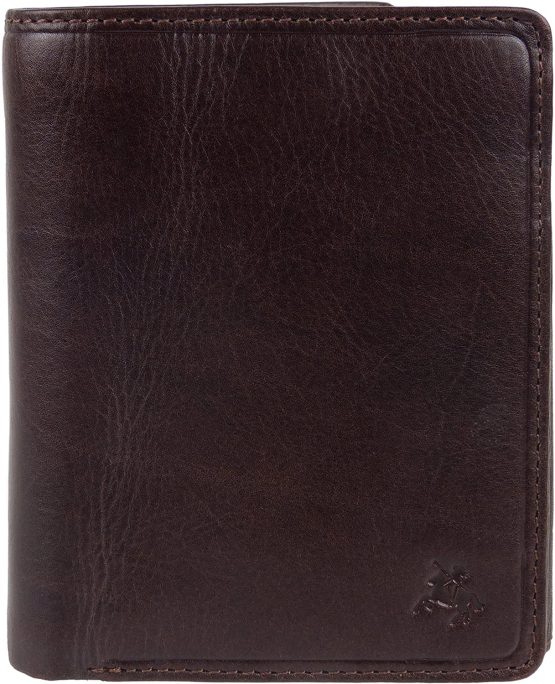 Mens Italian Leather Stylish RFID Protected Tri-Fold Wallet by Visconti Gift Box