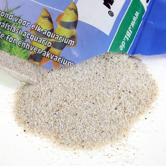 JBL Sansibar RIVER 10 kg, Light, fine substrate with black pebbles for freshwater and marine aquariums - Image 2