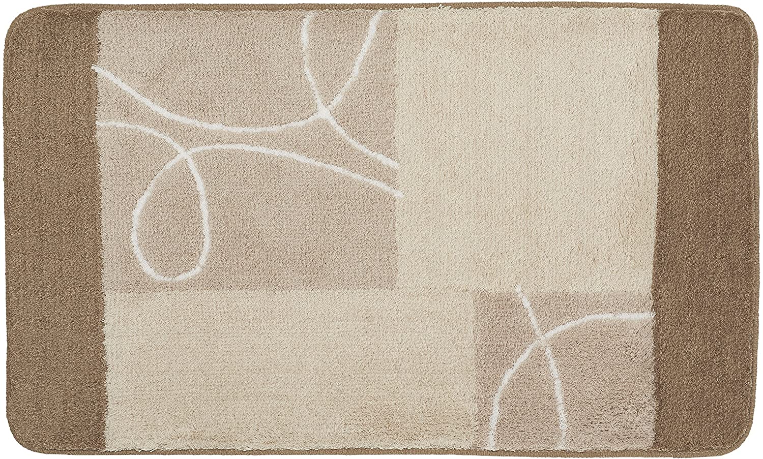 Meusch Curly 2671271360 Bath Mat 60 x 100 cm Taupe, Multicoloured