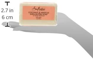 SHEA MOISTURE Hibiscus Bar Soap, Coconut, 226.8 gram, White, 226.8 g (Pack of 1) - Image 4