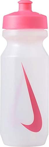 NIKE WATER BOTTLE BIG MOUTH 22oz-CLEAR/PINK, Clear/Pink Pow/Pink Pow, 651 ml