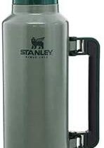 Stanley Classic Legendary Bottle BPA Free Stainless Steel Thermos-Hot for 45 Hours, Hammertone Green, 1.9L