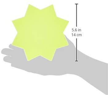 THE ART BOXARTBOX 15x15cm Fluorescent Stars (Pack of 20), 6218, Assorted, 15 x 15 centimeters - Image 2