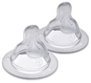 MAM Silicone Cross Flow Bottle teats Age 6m+ BPA Free (x Flow), 2 Count (Pack of 1)