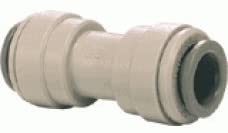 John Guest Push Fit Equal Straight Connector 1/4 inch, Grey
