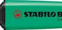 Pack of 3 Turquoise Stabilo Boss Highlighters Fluorescent Colours Water-Based Ink