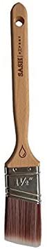 Sash Expert Flat Professional Angled Paint Brush (1-1/2"), Angle Sash Synthetic Paint Brushes, Perfect Edge Brush