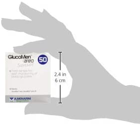 Menarini Glucomen AREO Glucose Diabetes Test Strips, 100 g, 50 Count (Pack of 1), White - Image 3
