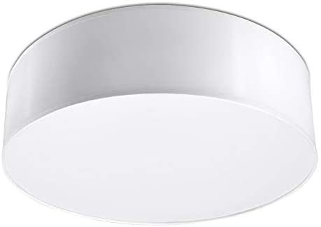 SOLLUX lighting New White Kitchen and Living Room PVC Sollux Arena 35 SL.0123 Round Modern Ceiling Light 2 Bulbs LED E-27 Lights for The Best Price