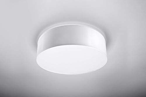 SOLLUX lighting New White Kitchen and Living Room PVC Sollux Arena 35 SL.0123 Round Modern Ceiling Light 2 Bulbs LED E-27 Lights for The Best Price - Image 2