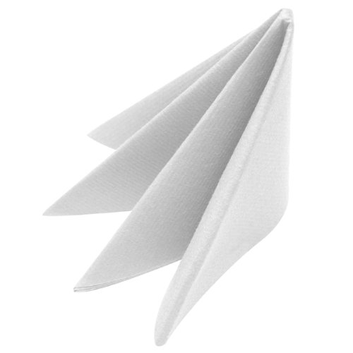 Swantex White 40cm x 40cm 2-Ply Disposable Napkins - Pack of 50