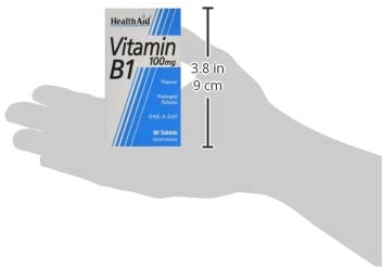 HealthAid Vitamin B1 (Thiamin) 100mg - Prolong Release - 90 Tablets, White, 90 count (Pack of 1) - Image 4