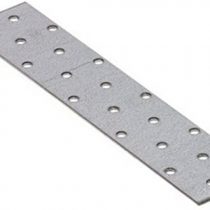 Pack of 10 pcs. 120 x 40 x 2mm Flat Connecting Mending Perforated Plates Braces Brackets Timber Fixing Joining Repair Connector, Galvanised