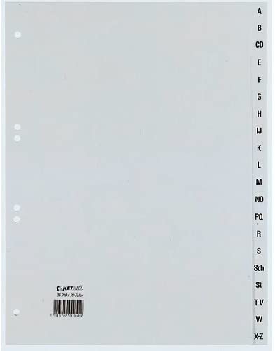 Rexel Ring Binder Polypropylene (Alphabetic Register, DIN A4) - Grey - Image 3