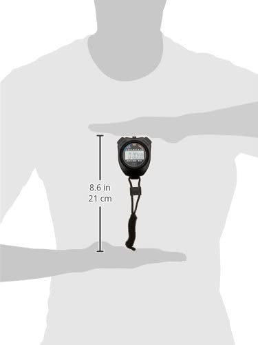 TFA 38.2030 Digital Stopwatch, Black, L 65 x B 21 x H 79 mm - Image 2