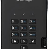 iStorage diskAshur2 HDD 4 TB - Secure Portable Hard Drive - Password Protected, Dust/Water-Resistant, Hardware Encryption IS-DA2-256-4000-B