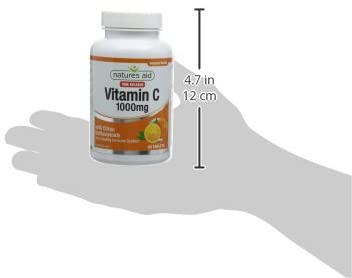 Natures Aid Vitamin C 1000mg Time Release, High Strength with Bioflavonoids, Supports Immunity, Bones & Heart, Antioxidant - Image 4