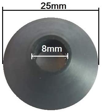AAN® 4 Rubber Fixture Non Slip Toilet SEAT Hinge Fittings Secure Replacement for Two Loose Toilet Seats Black - Image 4