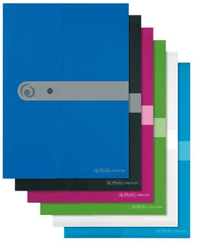 Herlitz Easy Orga To Go A4 PP Document Folder - Transparent Colourless (Pack of 6) - Image 3