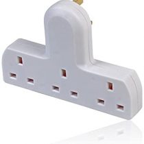 PRO ELEC 250 V 13 A 3 Way/Triple UK Mains 3 Pin Adapter Plug