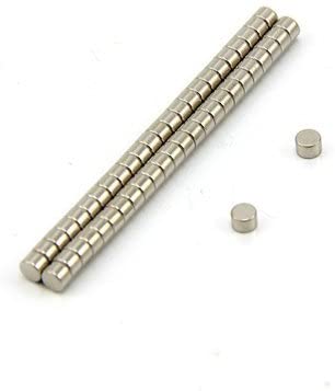 N42 Neodymium Magnet for Arts Crafts, Model Making, DIY, Hobbies, Office, and Home - 3mm dia x 2mm thick - 0.27kg Pull - Pack of 50