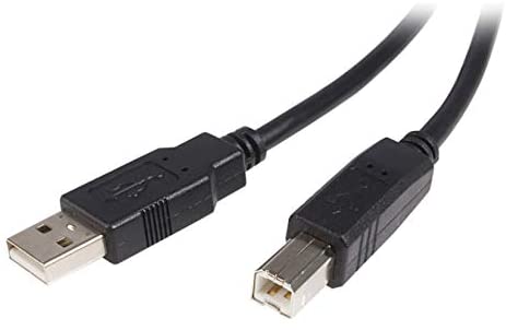 StarTech.com 1m USB 2.0 A to B Cable - M/M - 1 Meter USB Printer Cable Cord (USB2HAB1M), Black, 1 Meters