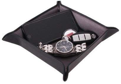 Genuine Black Leather Trinket Tray - Nappa by Pierre Cardin - Image 3