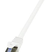 Logilink CQ4021S Cat 7 600MHz S/FTP PrimeLine Patch Cable, 0.50 Meter Length, White, White, 0.50 Meter Length