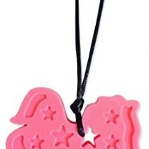 ChewAid Chew Pendant chewelry Pink Pony Training and Development Chew Necklace for Teething Babies,Sensory,Oral Motor, Anxiety, Autism, ADHD